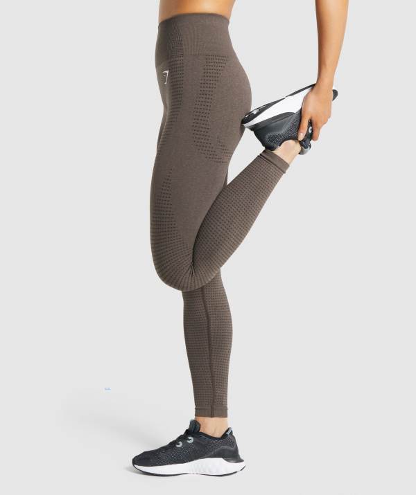 Damske Legíny Gymshark Vital Seamless 2.0 Hnede | TC5132847